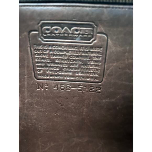 Rare Vintage BROWN Coach LEATHERWARE Classic Pouch Shoulder Bag mid-1970s - Picture 9 of 16